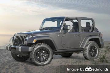 Insurance rates Jeep Wrangler in Louisville